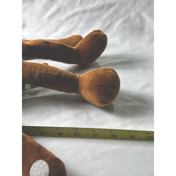 Nanco Plush Dog Hanging Floppy Hanging Hook & Loop Brown Soft Stuffed Animal 21" - Picture 8 of 9